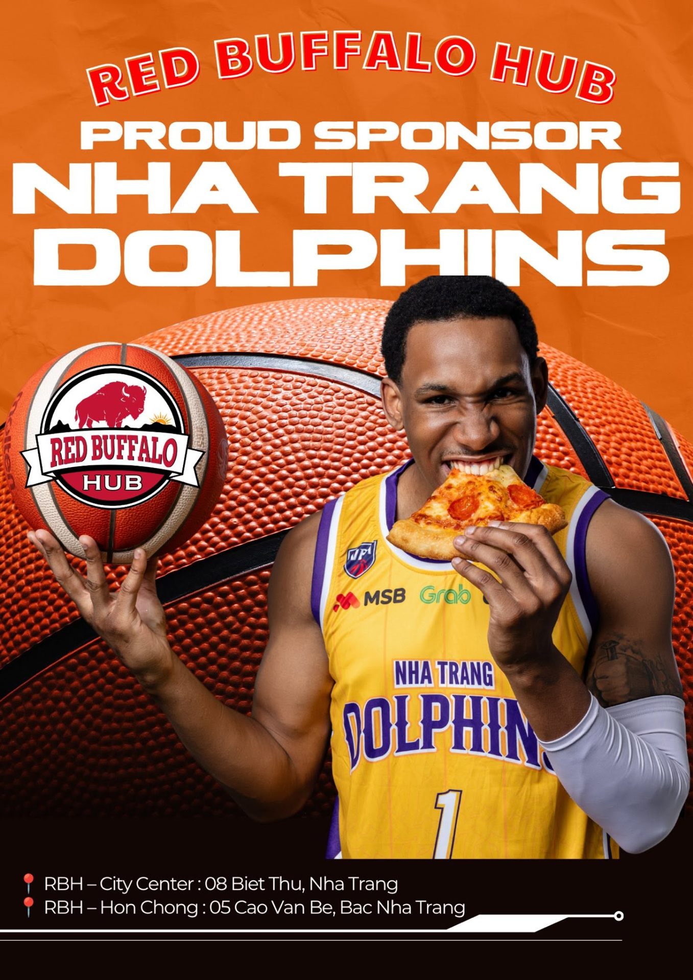 Red Buffalo Hub sponsors the Nha Trang Dolphins