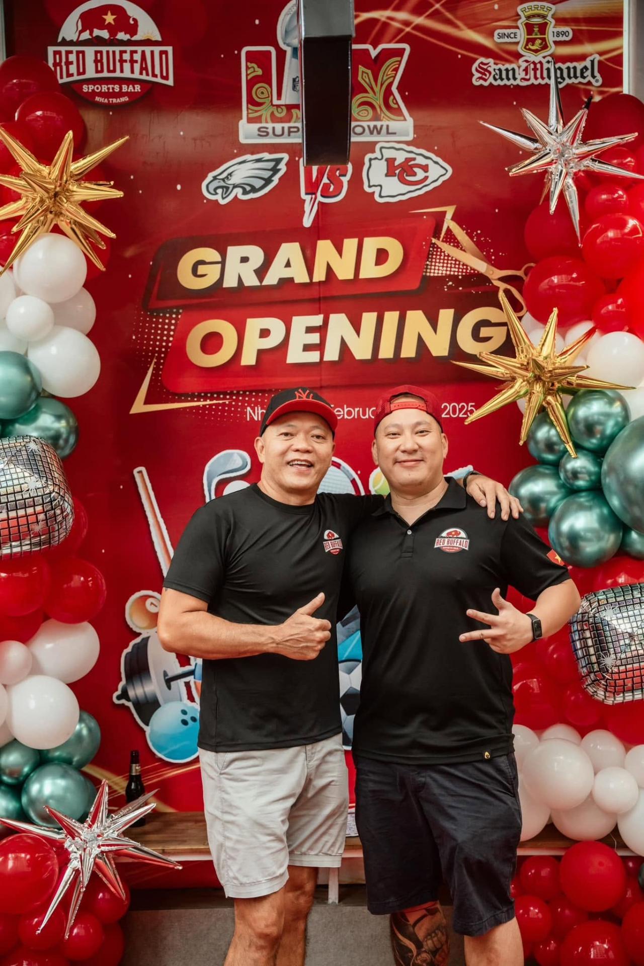 The two co-founders of Red Buffalo Hub on opening day